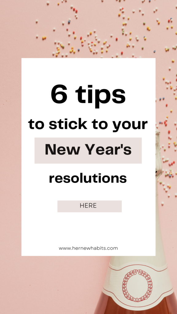 How to stick to New Year's resolutions
