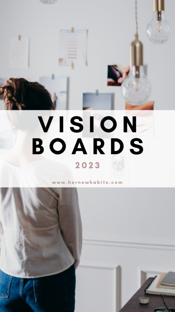 What are the sections of a vision board? - Her New Habits