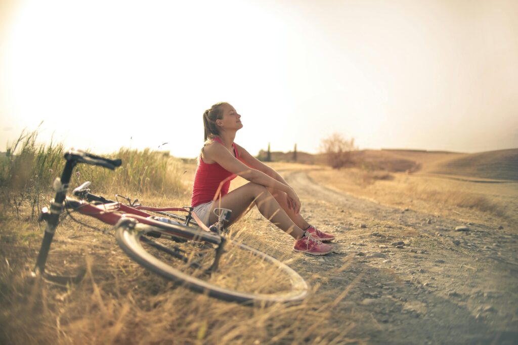 Engage in activities you like, like riding a bike