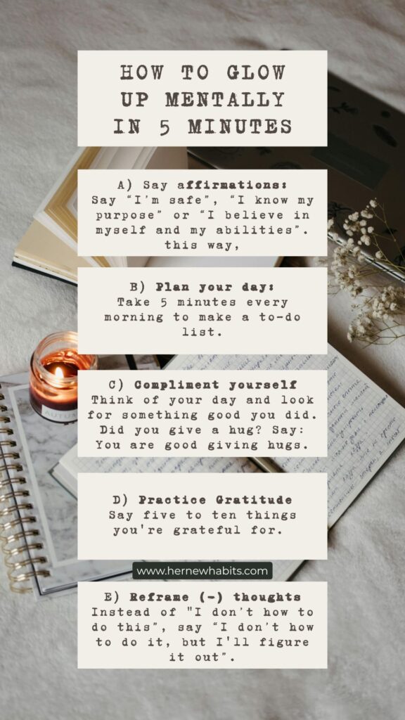 How to glow up in 5 minutes