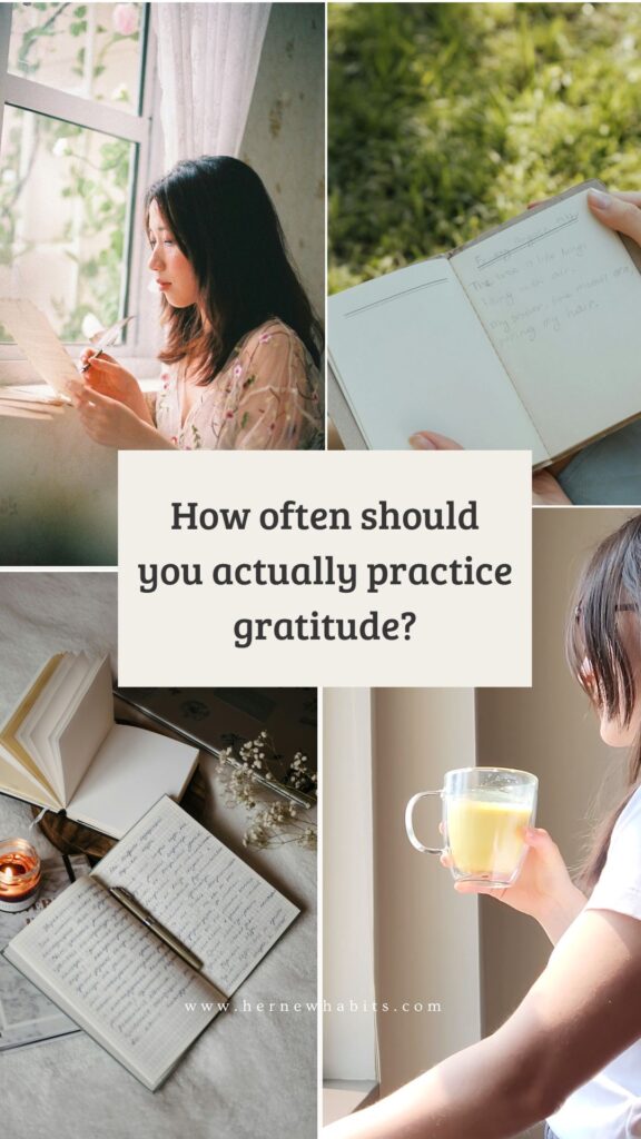 How often should you write in a gratitude journal (2)
